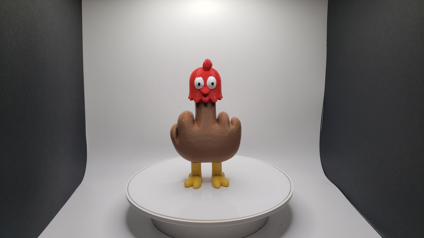 Middle Finger Chicken Desk Toy - Office - Funny - Gag Gift