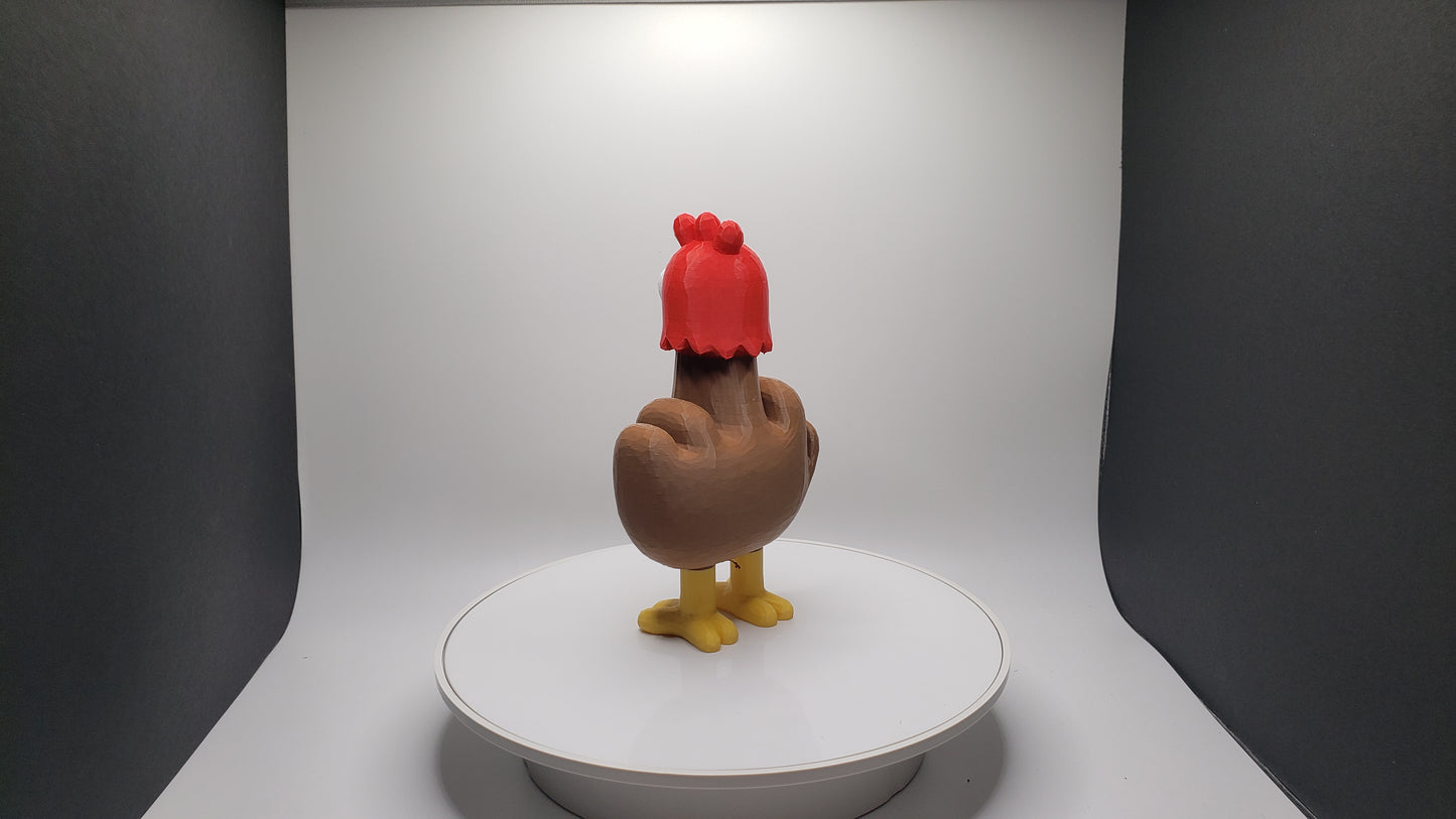 Middle Finger Chicken Desk Toy - Office - Funny - Gag Gift
