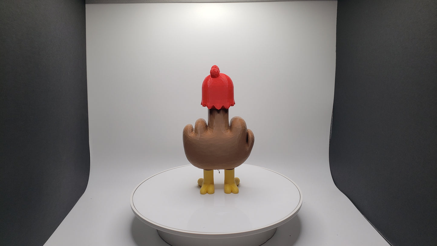 Middle Finger Chicken Desk Toy - Office - Funny - Gag Gift