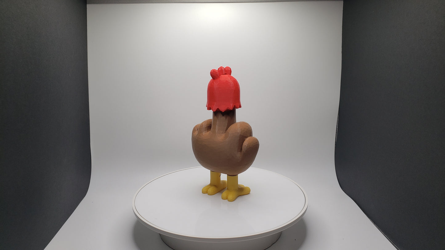 Middle Finger Chicken Desk Toy - Office - Funny - Gag Gift