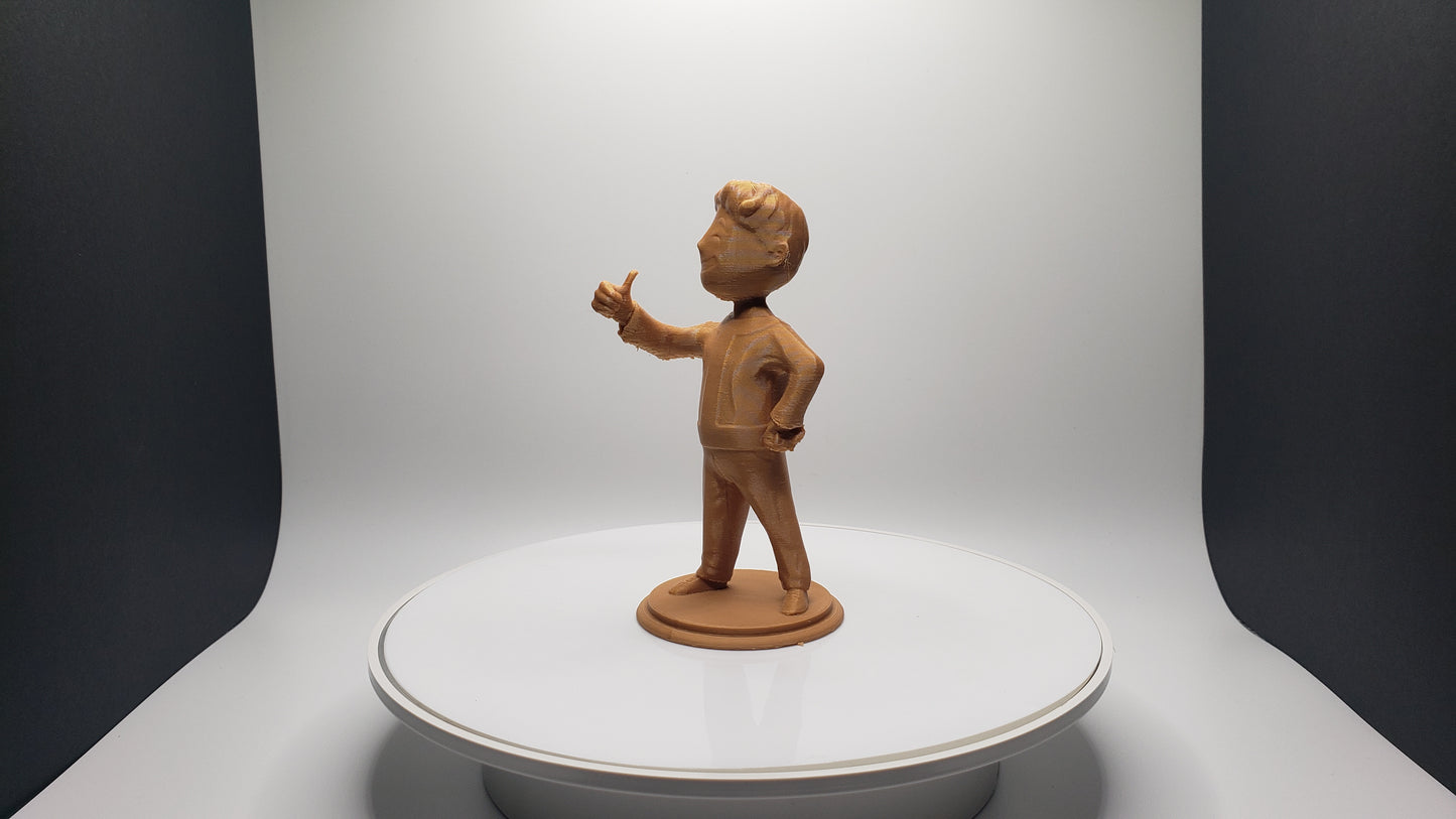 Golden Fallout Vault Boy Statue