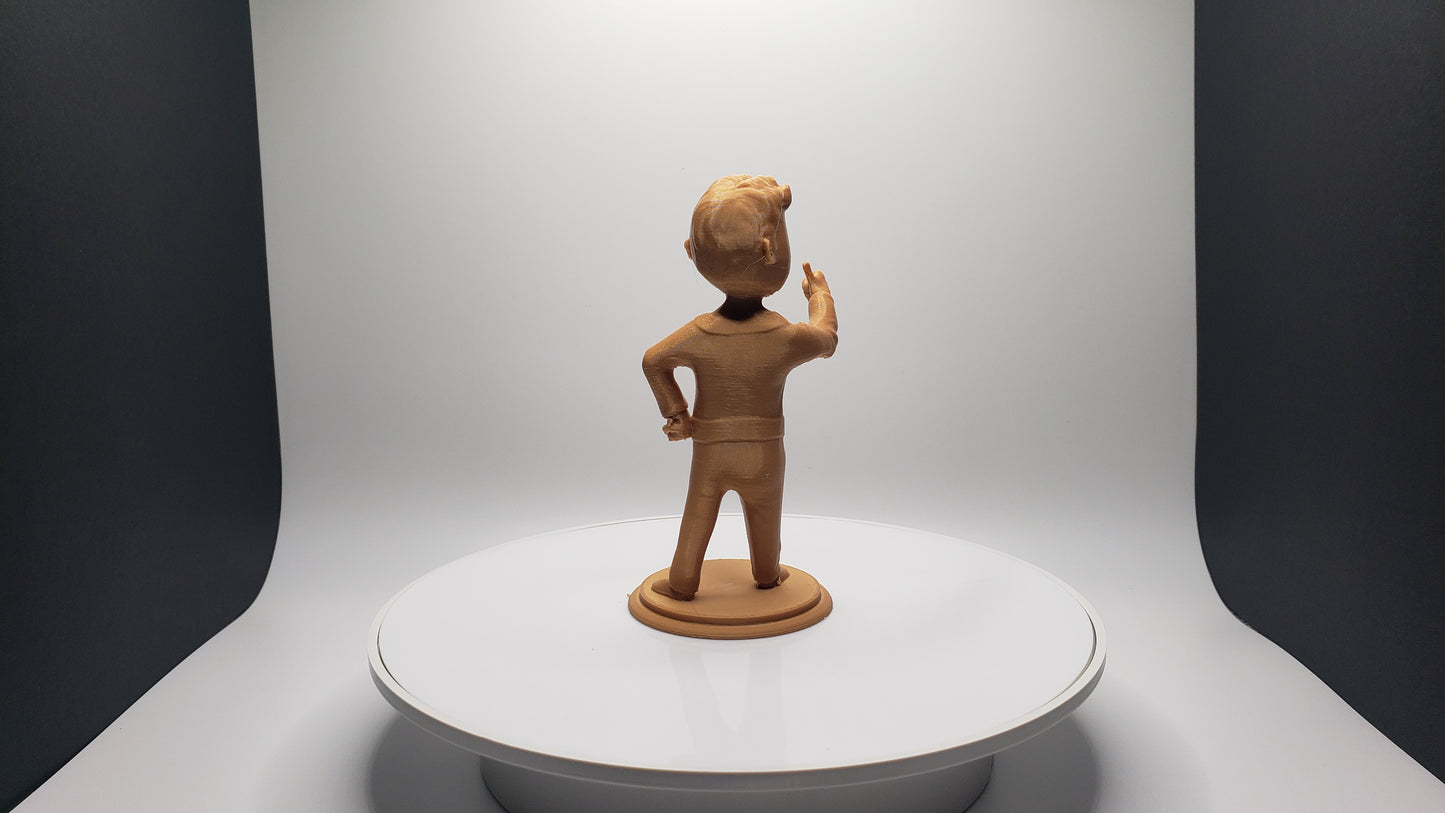 Golden Fallout Vault Boy Statue