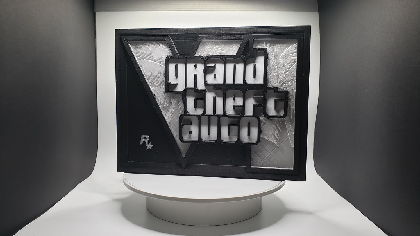 Original Design, GTA6 LED Illuminated Lightbox - Wall Art