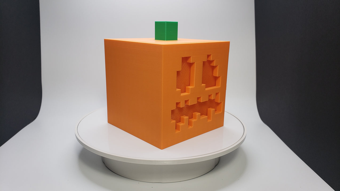 Glowing Minecraft Pumpkin - LED Illuminated