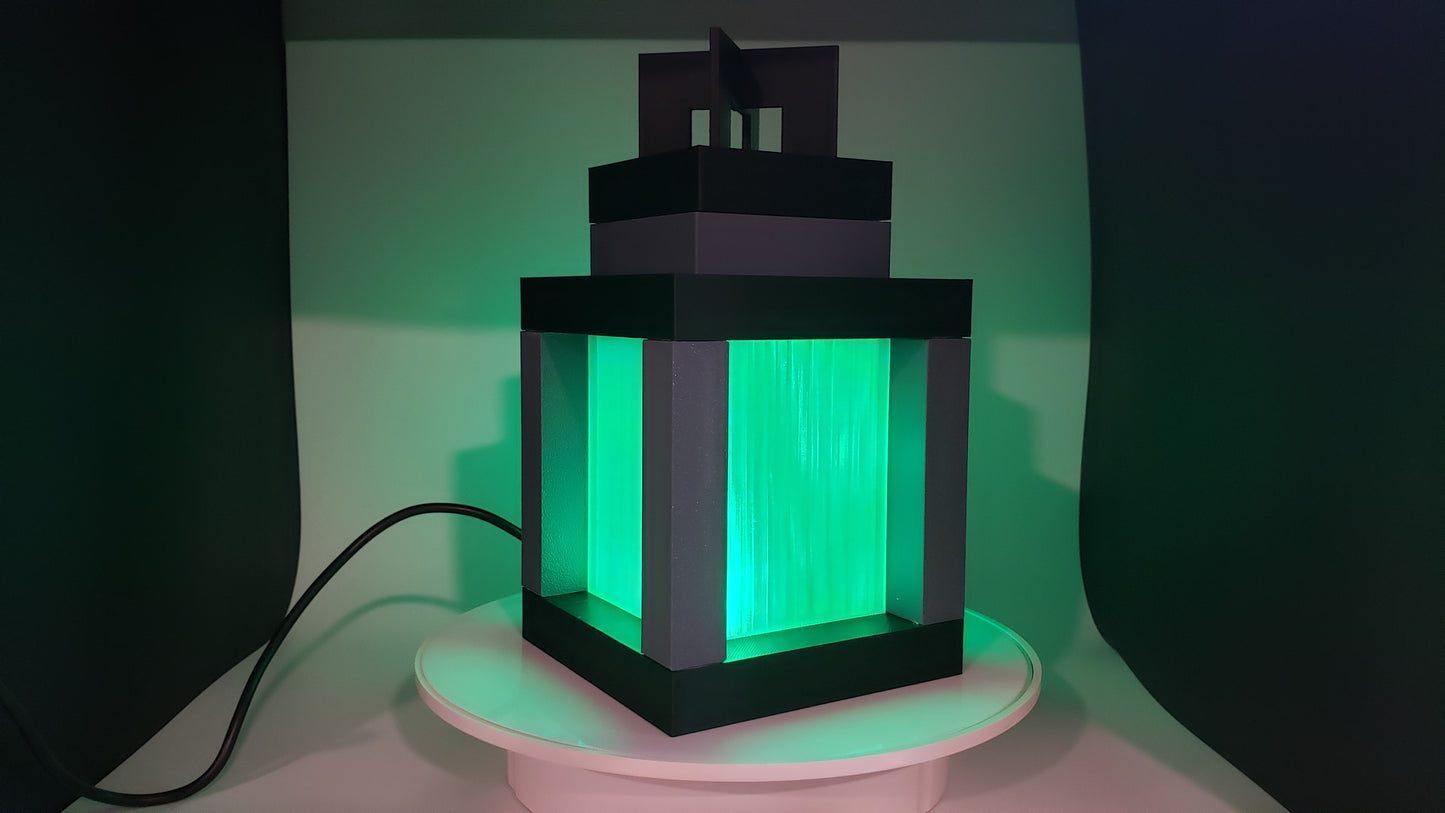 Glowing Minecraft Lantern - LED Illuminated
