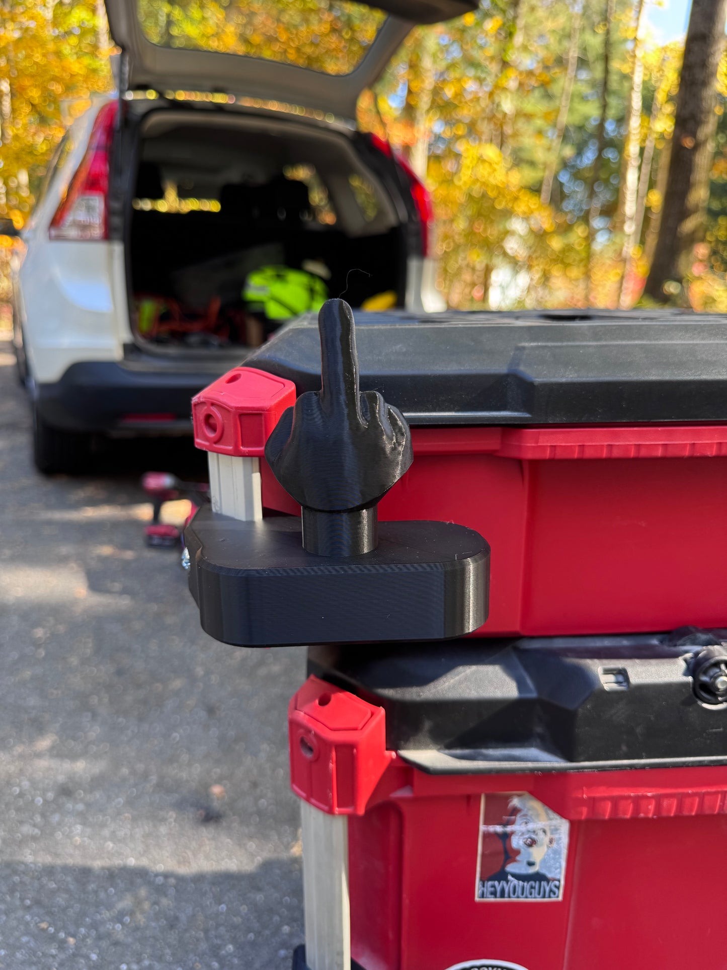 Middle Finger - Milwaukee Packout Rail Accessories