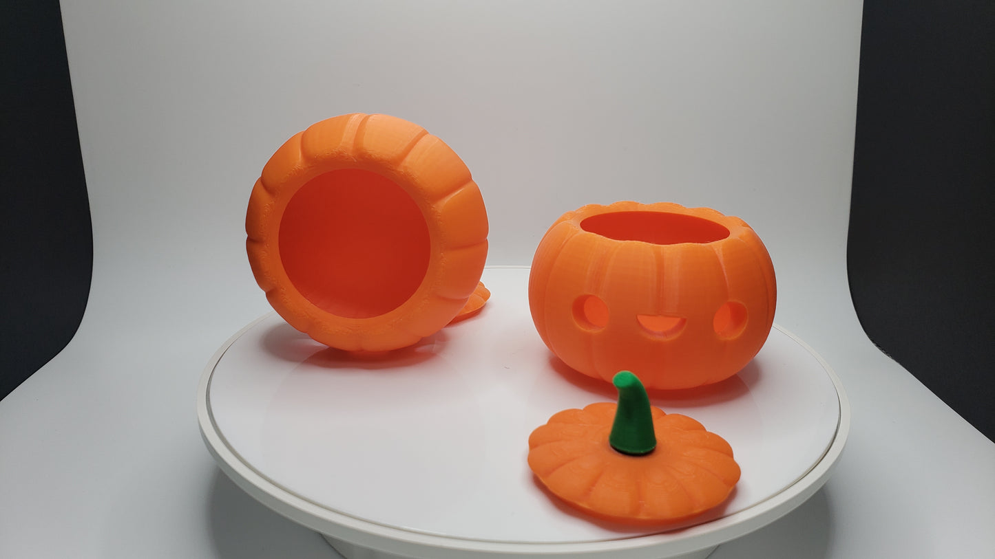 Cute Jack-O-Lantern Set - Halloween Decor - LED Illuminated