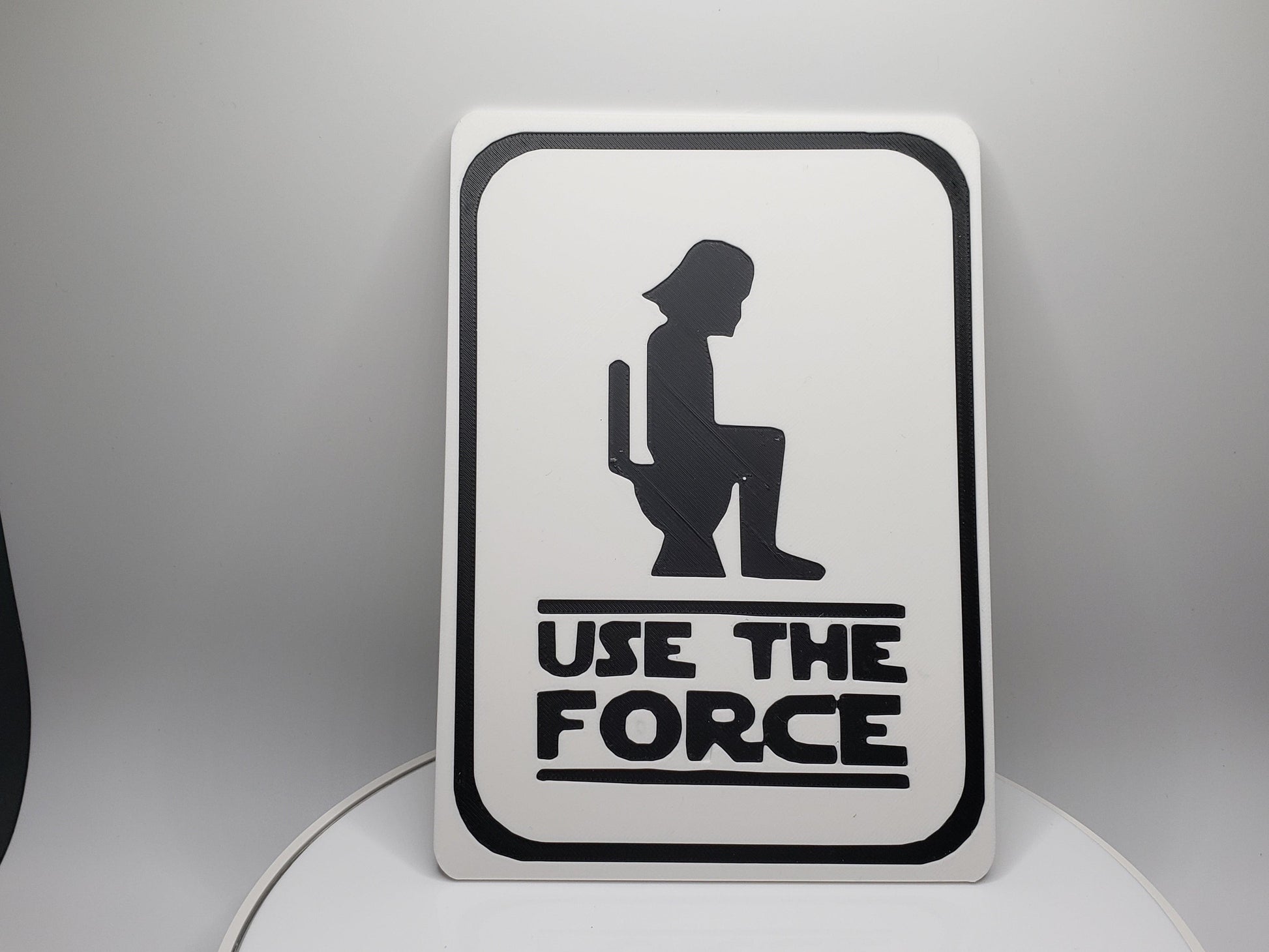 Use The Force - Bathroom Sign - SGM Design Lab