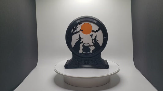Halloween Scene Lightbox - Includes 3 Different Scenes - LED Illuminated