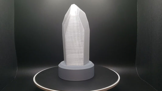 Elegant Cave Crystal Lamp - LED Illuminated