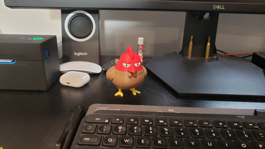 Grumpy Chicken Desk Toy - Office - Funny - Gag Gift