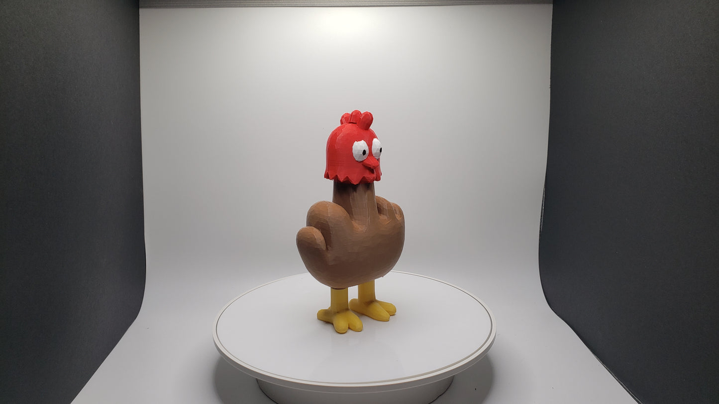 Middle Finger Chicken Desk Toy - Office - Funny - Gag Gift