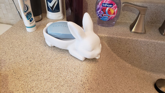 Cute Bunny Soap Dish - Bathroom Organization