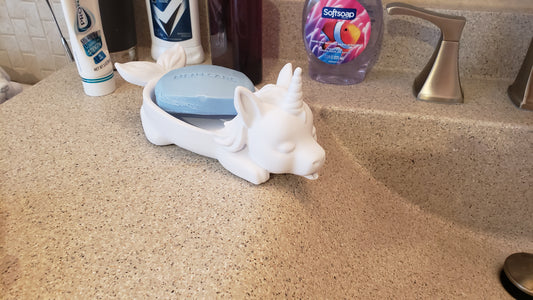 Cute Unicorn Mermaid Soap Dish - Bathroom Organization