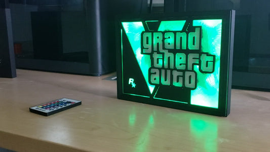 Original Design, GTA6 LED Illuminated Lightbox - Wall Art
